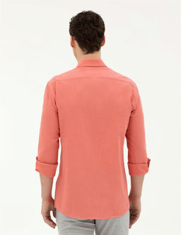 Pembe Slim Fit Uzun Kollu G_mlek - Pierre cardin фото 5
