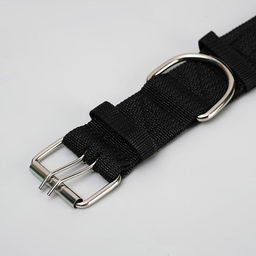 Ошейник четырехслойный, 80 х 4,9 см, ОШ 65-75 см, полиэстер, чёрный - Пижон фото 3