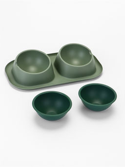 Миска для животных Дубль Мини 0.2 л, Soft-touch, изумруд - Simaland фото 2