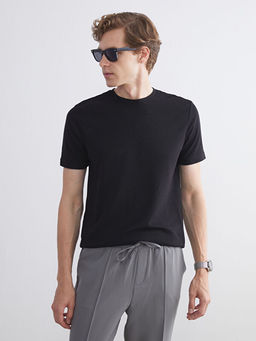 Bisiklet Yaka Penye Erkek Ti??rt