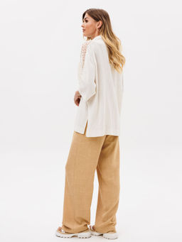 Костюм Gizart 5401 молочный меланж, песочный - Michel chic фото 2