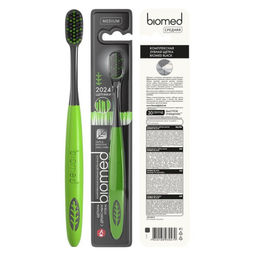 Зубная щетка BIOMED BLACK средняя жесткость