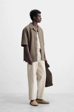 LINEN BLEND TROUSERS - Zara фото 4