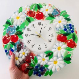 Настенные часы Дары лета - Стрекоза фото 4