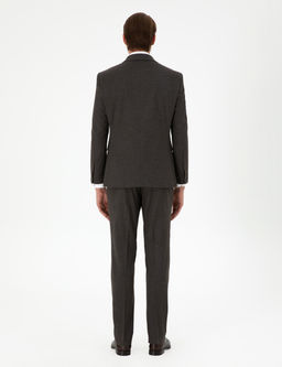 Kahverengi Slim Fit Tak_m Elbise