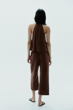 FLOWING CROP TROUSERS - Zara фото 4