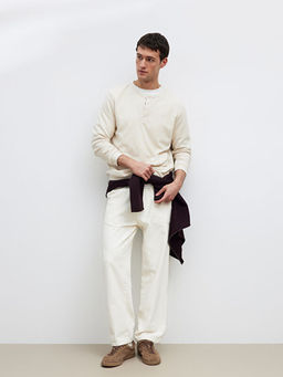 Bisiklet Yaka Erkek D??meli Ti??rt