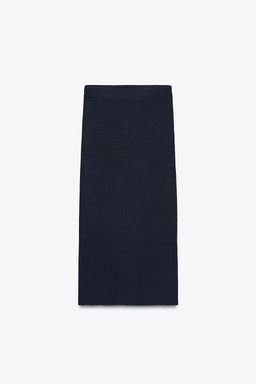 RIB KNIT MIDI SKIRT - Zara фото 5
