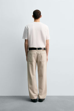 WASHED PRINT STRAIGHT-LEG JEANS - Zara фото 3