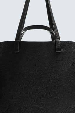 BOLSO SHOPPER PIEL LIMITED EDITION / Negro - Zara фото 2