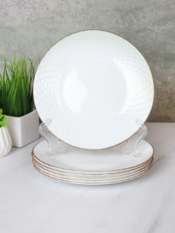 Набор тарелок 6 штук 190 мм Классика белая Золото / BZP75 (White Gold ) /уп 12/ - ГалеонТрейд фото 2