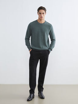 Bisiklet Yaka Erkek Sweatshirt