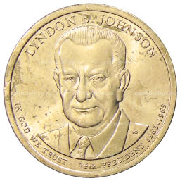 1 доллар 2015 года P Линдон Джонсон 36-й президент США