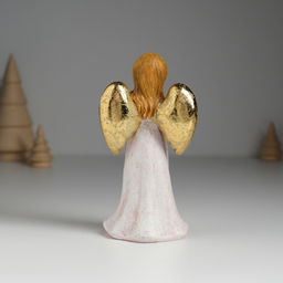 Фигурка полистоун Ангел музыкант в розовом платье, 6.5?4.5?13 см, МИКС