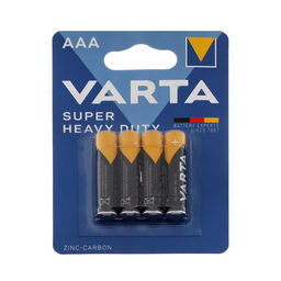 Батарейка солевая Varta SuperLife, AAA, R03-4BL, 1.5В, блистер, 4 шт.