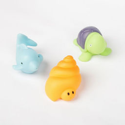 Игрушки для купания в ванне Крошка Я «Морской мир», набор 3 шт.