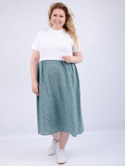 Платье Виттория, вискоза/кулирка До 60 размера - Малина фото 81