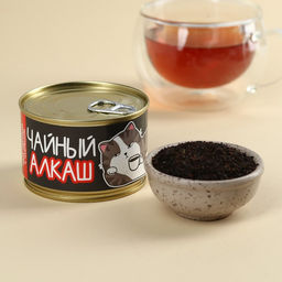 Чай чёрный в консервной банке Чайный алкаш с чабрецом, 20 г.