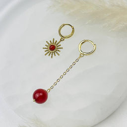 Серьги из Сердолика