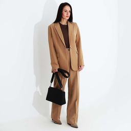 Сумка женская через плечо TEXTURA, средний размер, цвет чёрный  фото 10