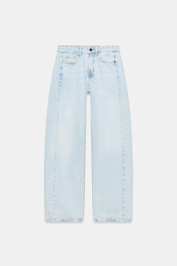 JEANS Z1975 BARREL TIRO ALTO / Azul claro - Zara фото 10