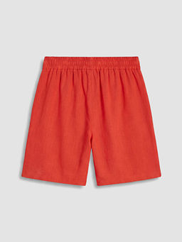 Y?ksek Bel Bermuda Fit Kad?n ?ortolon