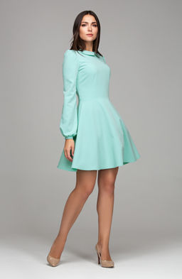 Коктейльное платье аквамариновый - Donna saggia фото 4