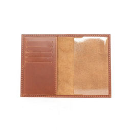 Обложка для паспорта Croco-П-405 (5 кред карт) натуральная кожа коричневый пулл-ап матовый (219) 261080 фото 2