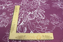 Поплин Инжир цв.темно-лиловый, (комп), ш.2.2м, хлопок 100%, 110гр/м.кв - Купава фото 5