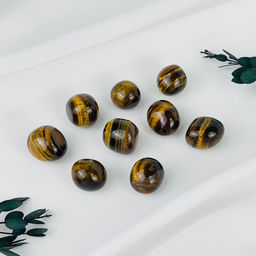 Галтовка из Тигрового глаза (25 шт)