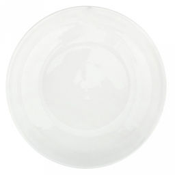 "Роса" Тарелка глубокая фарфоровая д204мм, h41мм, 650мл, рифленый борт, белый (Китай)