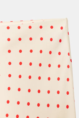FALDA MIDI SATINADA / Crudo / Rojo - Zara фото 7