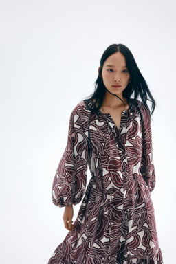 Vestido oversize con cintur?n de anudar - H&m фото 5