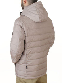 D6243 GRAY/BEIGE Куртка мужская зимняя (200 гр. холлофайбер)