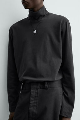 HIGH NECK T-SHIRT - Zara фото 5