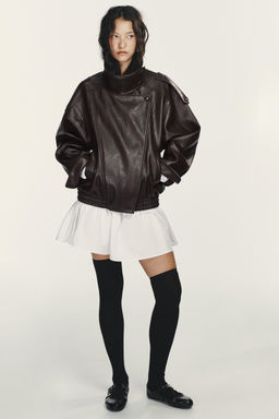 BAILARINA EFECTO ACHAROLADO HEBILLAS / Negro