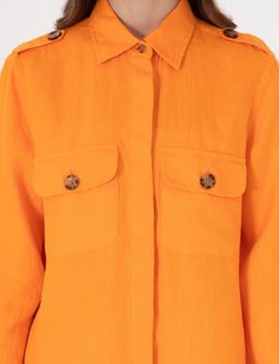 Turuncu Comfort Fit Uzun Kollu G_mlek - Pierre cardin фото 6