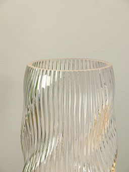 Ваза «Венди», 29×12×10 см, стекло, прозрачная