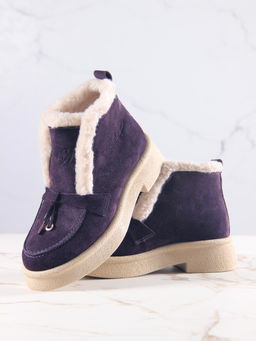 Ботинки EDART 307.florida be.сливовая замша/мех - Ed'art фото 12