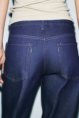 ZW COLLECTION SELVEDGE LOW-RISE JEANS - Zara фото 4
