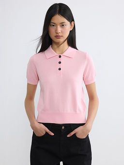 Polo Yaka Kad?n Triko Kazak