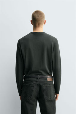 RELAXED FIT HENLEY T-SHIRT - Zara фото 3