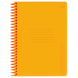 Тетрадь 96л. на пластиковой спирали BG "Neon. Orange" клетка (Т5гр96_пл 58832) пластиковая обложка