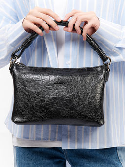 LACCOMA сумка Луиза-черный эко кожа хлопок