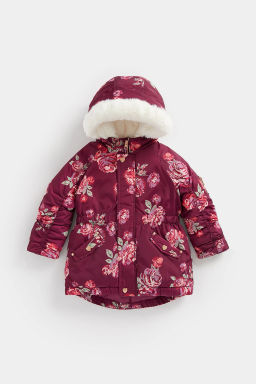 Mothercare / Куртка удлиненная на подкладке из искусственного меха