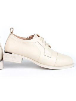 03-YP9862M BEIGE Полуботинки женские (натуральная кожа)