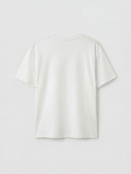 Bisiklet Yaka Bask?l? Kad?n Pijama ?st?