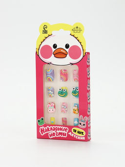 Детские накладные ногти «Утёнок», 12 шт.