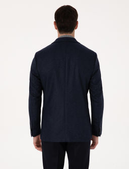 Lacivert Slim Fit Ceket