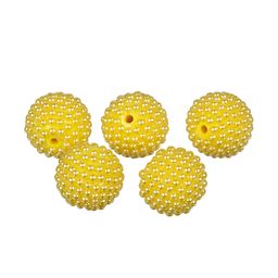 Бусина Zlatka пластик BWS-22 22 мм 5 шт №04 лимонный